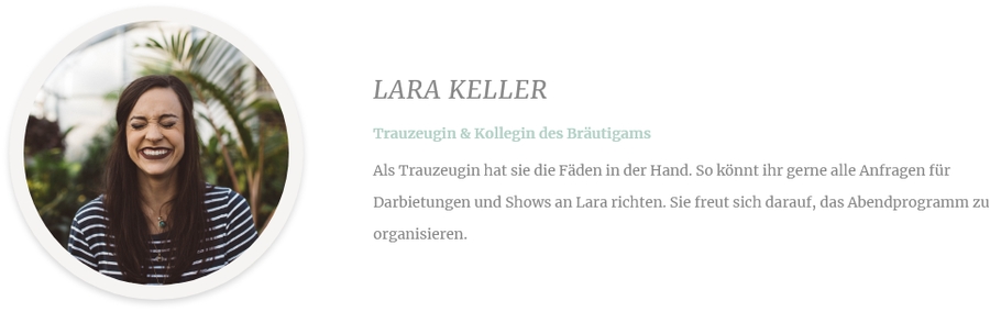Darstellung Team - alte Website